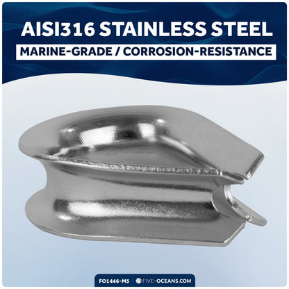 9/16" Wire Rope Thimble, AISI316 Stainless Steel, 5-Pack - FO1446-M5 - Five Oceans