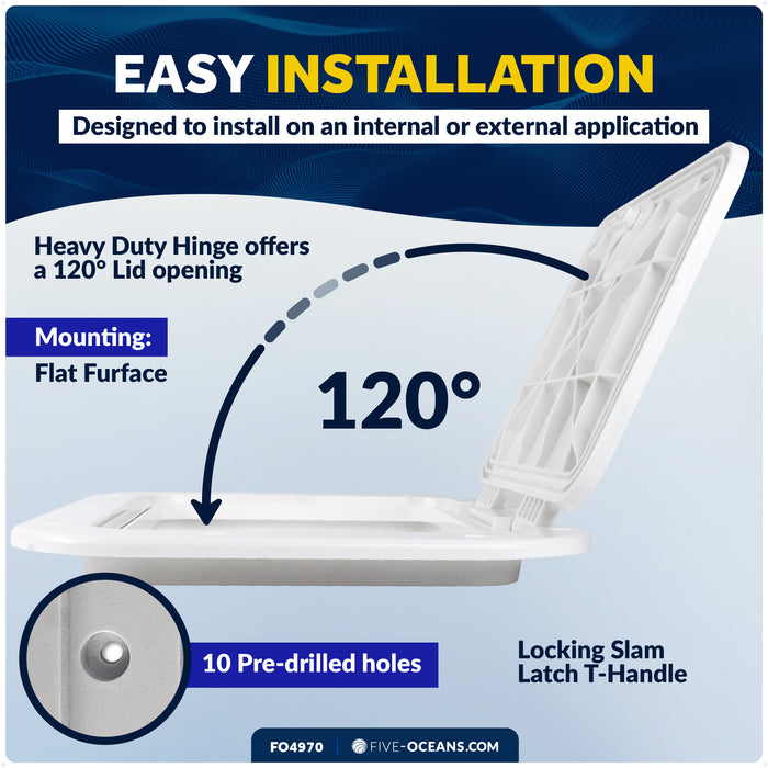 Access Hatch, 14-13/16" x 10-7/8", Off-White - FO4970 - Five Oceans