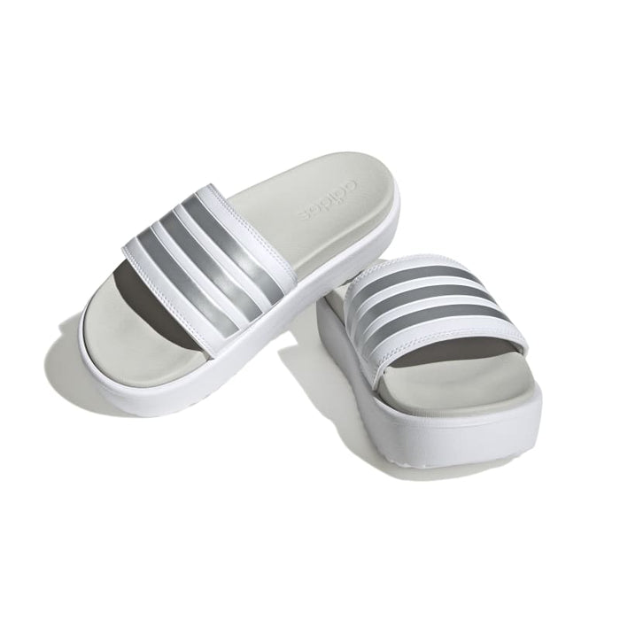 כפכפי  ADILETTE PLATFORM נשים - לבן