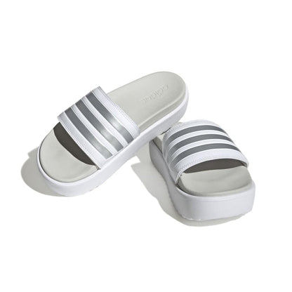 כפכפי  ADILETTE PLATFORM נשים - לבן