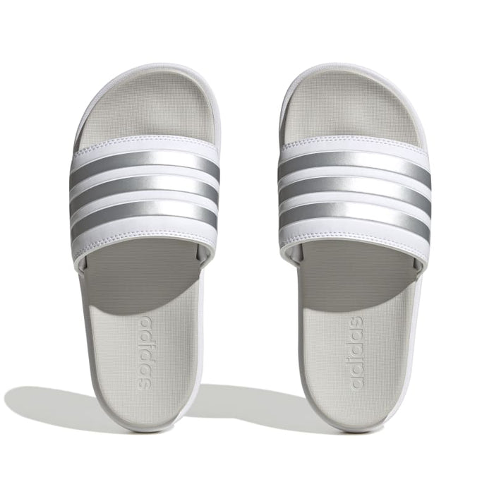 כפכפי  ADILETTE PLATFORM נשים - לבן