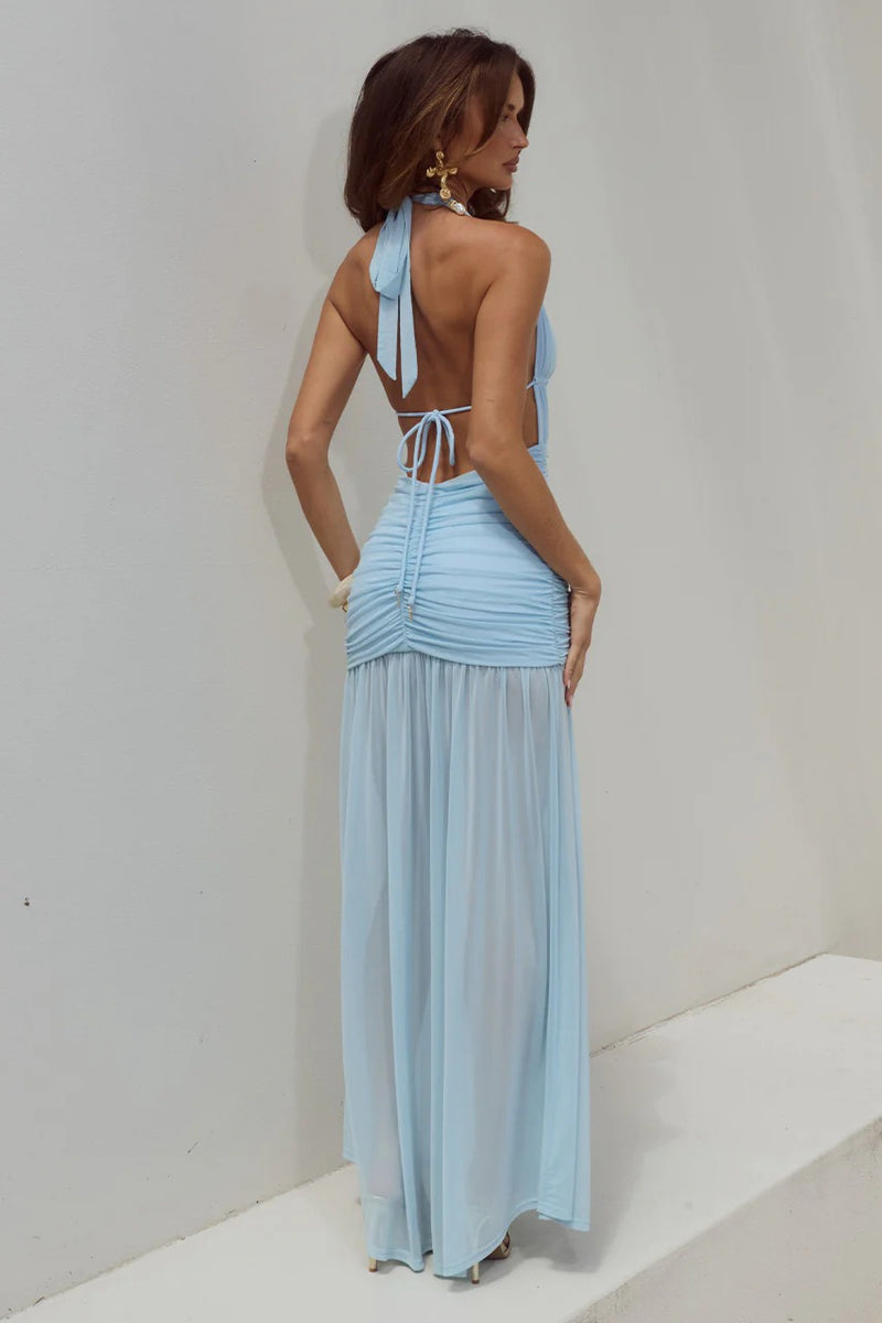 Adrianna Maxi Dress - Aqua