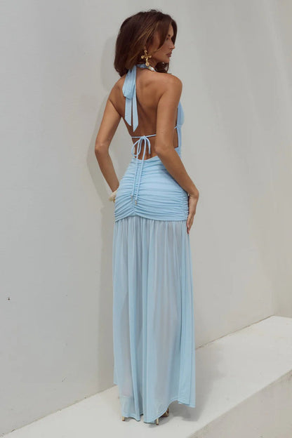 Adrianna Maxi Dress - Aqua