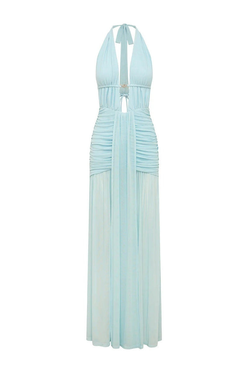 Adrianna Maxi Dress - Aqua