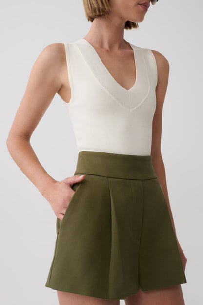 Alden High Waisted Short - Olive