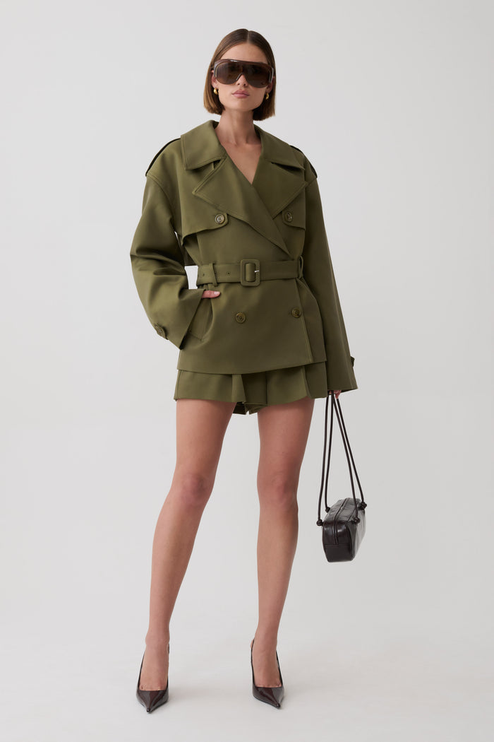 Alden High Waisted Short - Olive