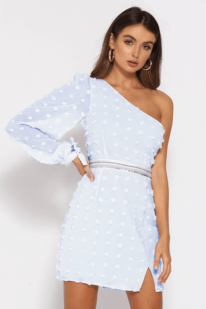 Alira Mini Dress - Sky Blue - SHOPJAUS - JAUS