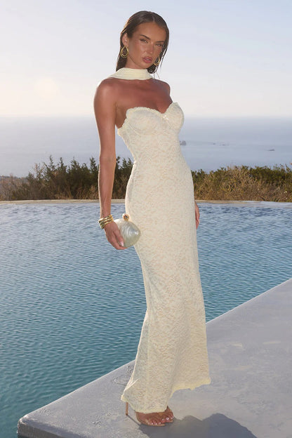 Amana Maxi Dress - Lemon