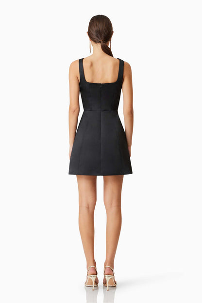 Amelie Mini Dress - Black - SHOPJAUS - JAUS