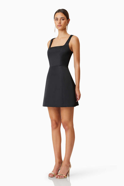 Amelie Mini Dress - Black - SHOPJAUS - JAUS