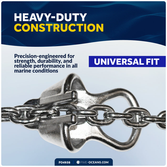 Anchor Chain Lock - Fits 1/4" to 5/16" Chains, Stainless Steel - FO4938 - Five Oceans