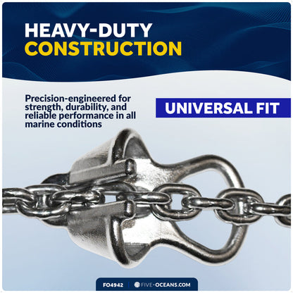 Anchor Chain Lock - Fits 3/8" to 1/2" Chains, Stainless Steel - FO4942 - Five Oceans