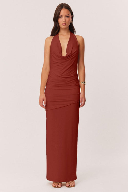 Anita Maxi Dress - Rust