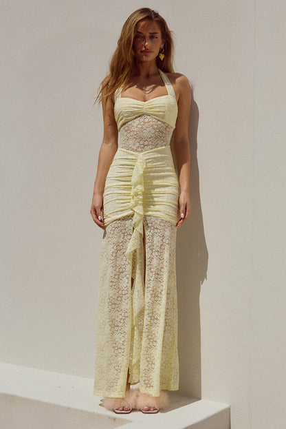Annika Maxi Dress - Lemon - SHOPJAUS - JAUS