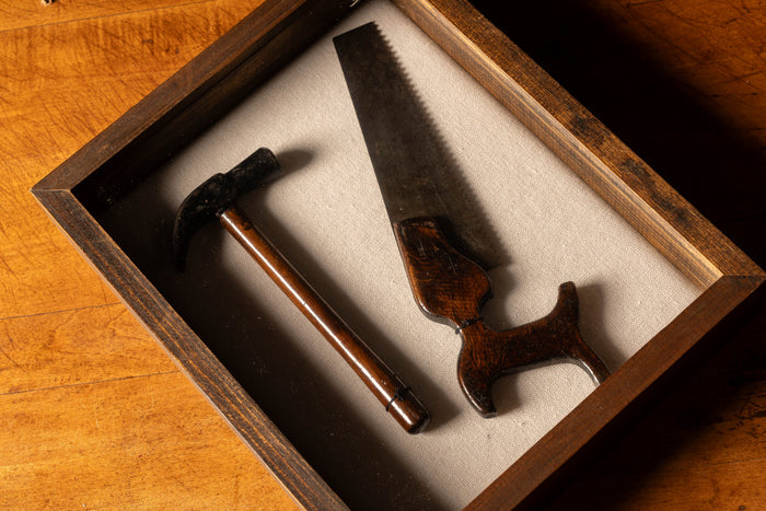Antique Hardware Shadow Box