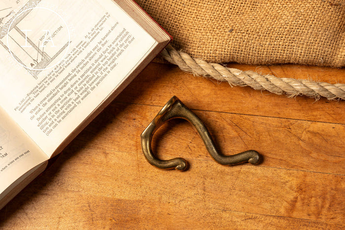 Antique Solid Brass Coat Hook