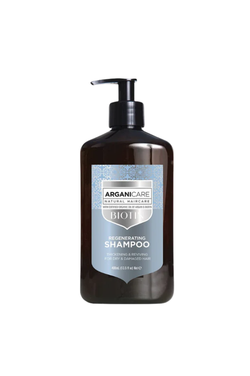 Arganicare Biotin Regenerating Shampoo - 400 ml Pump Bottle