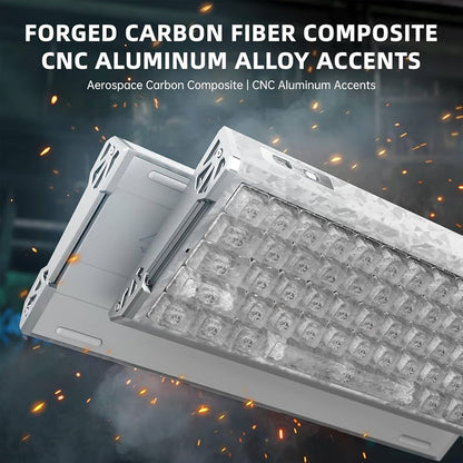 ATTACK SHARK R68HE 60% Wired RT 8K Mechanical RGB TKL Gaming Keyboard - Ice