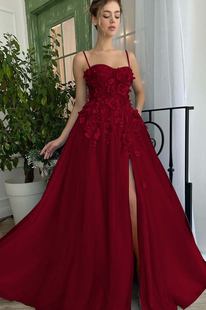 Baby Bluetti Strap Sweetheart Prom Dress with Applique