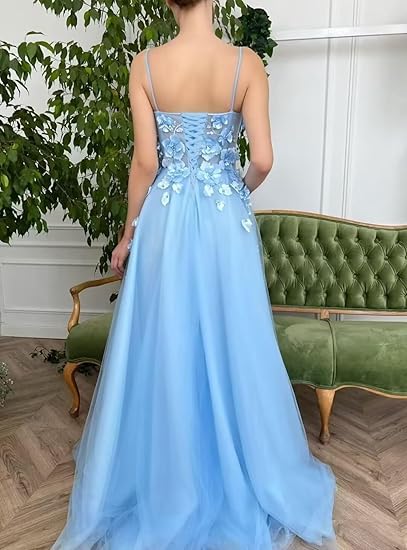 Baby Bluetti Strap Sweetheart Prom Dress with Applique