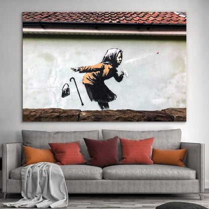 Banksy - Aachoo Sneeze Wall Art Canvas - SharpWallArts