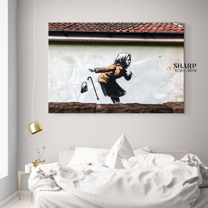 Banksy - Aachoo Sneeze Wall Art Canvas - SharpWallArts
