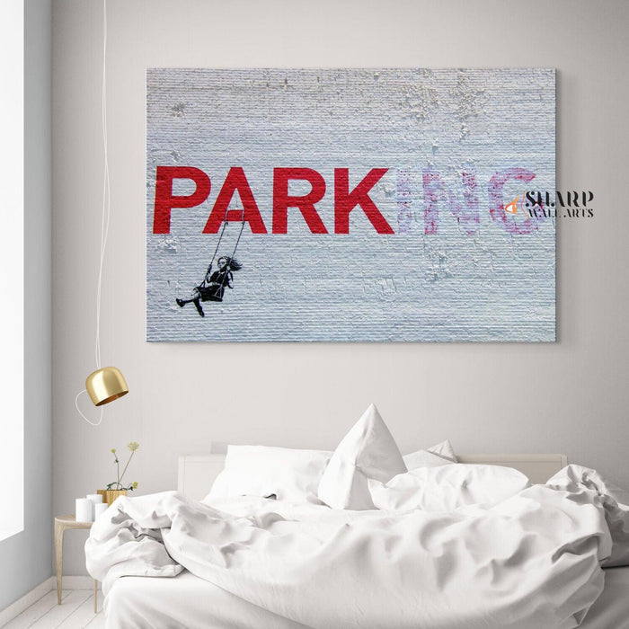 Banksy - Parking Wall Art Canvas - SharpWallArts