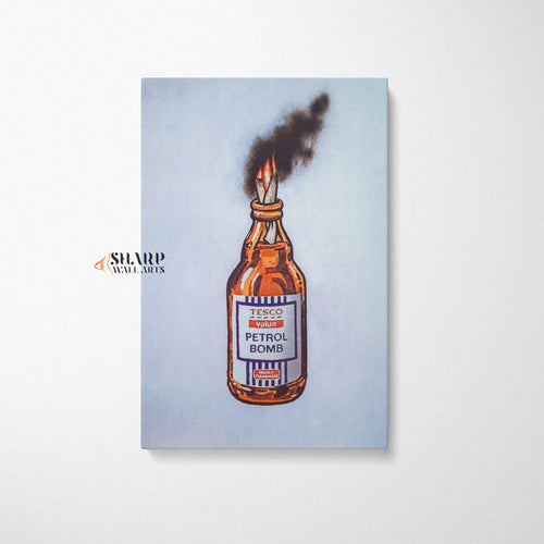 Banksy - Tesco Value Petrol Bomb - SharpWallArts