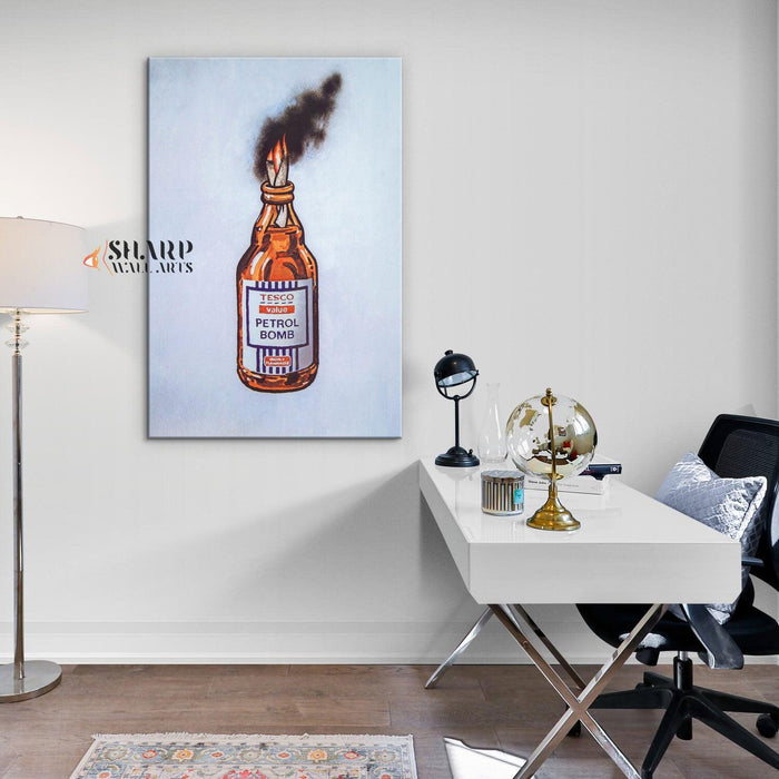 Banksy - Tesco Value Petrol Bomb - SharpWallArts