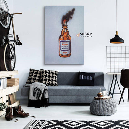 Banksy - Tesco Value Petrol Bomb - SharpWallArts