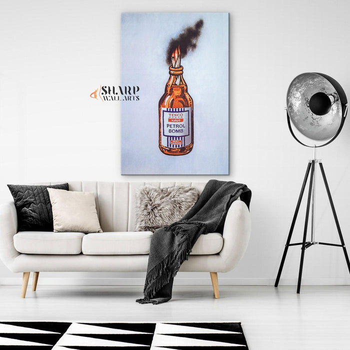 Banksy - Tesco Value Petrol Bomb - SharpWallArts