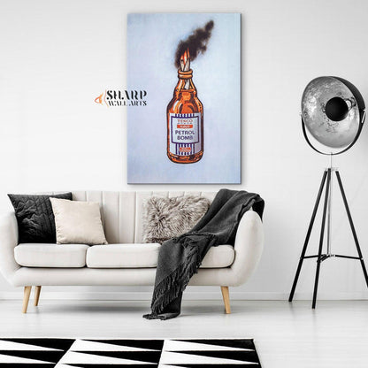 Banksy - Tesco Value Petrol Bomb - SharpWallArts