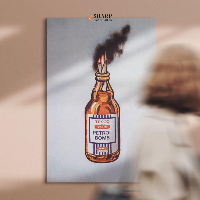 Banksy - Tesco Value Petrol Bomb - SharpWallArts