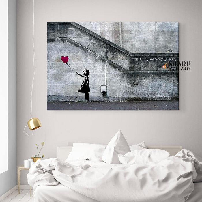 Banksy Balloon Girl Canvas - Banksy Graffiti Art - SharpWallArts