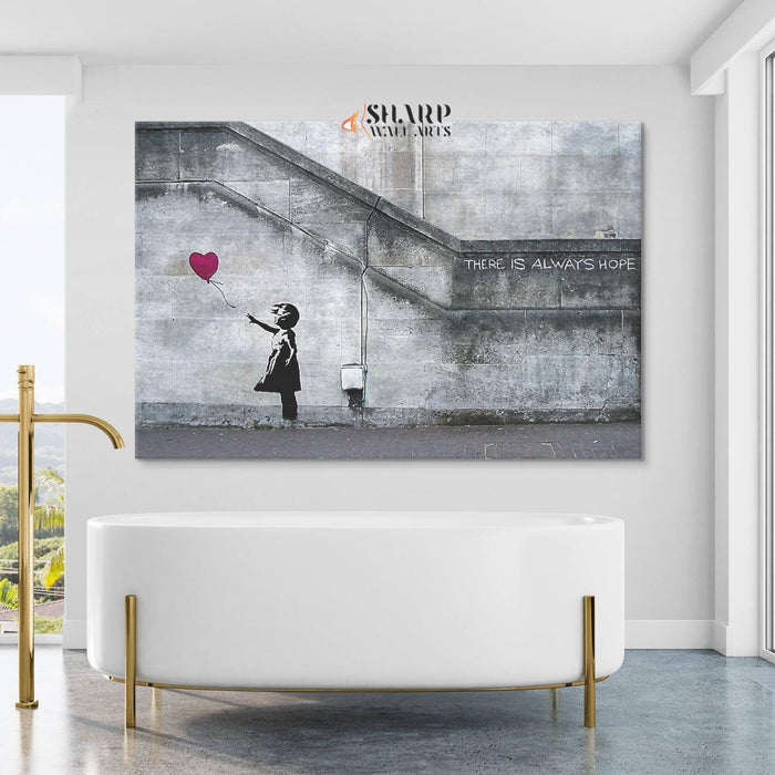 Banksy Balloon Girl Canvas - Banksy Graffiti Art - SharpWallArts