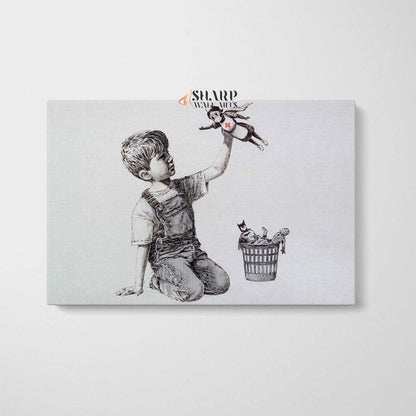 Banksy Game Changer - Nurse Superhero - SharpWallArts