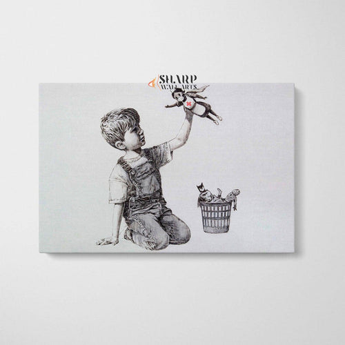 Banksy Game Changer - Nurse Superhero - SharpWallArts