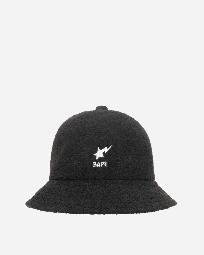 A Bathing Ape Bape Sta Pile Black Hats Caps 1H30180009 001