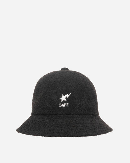 A Bathing Ape Bape Sta Pile Black Hats Caps 1H30180009 001