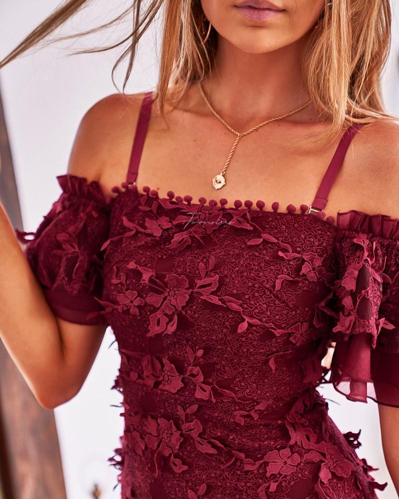 Beatrice Dress - Red - SHOPJAUS - JAUS