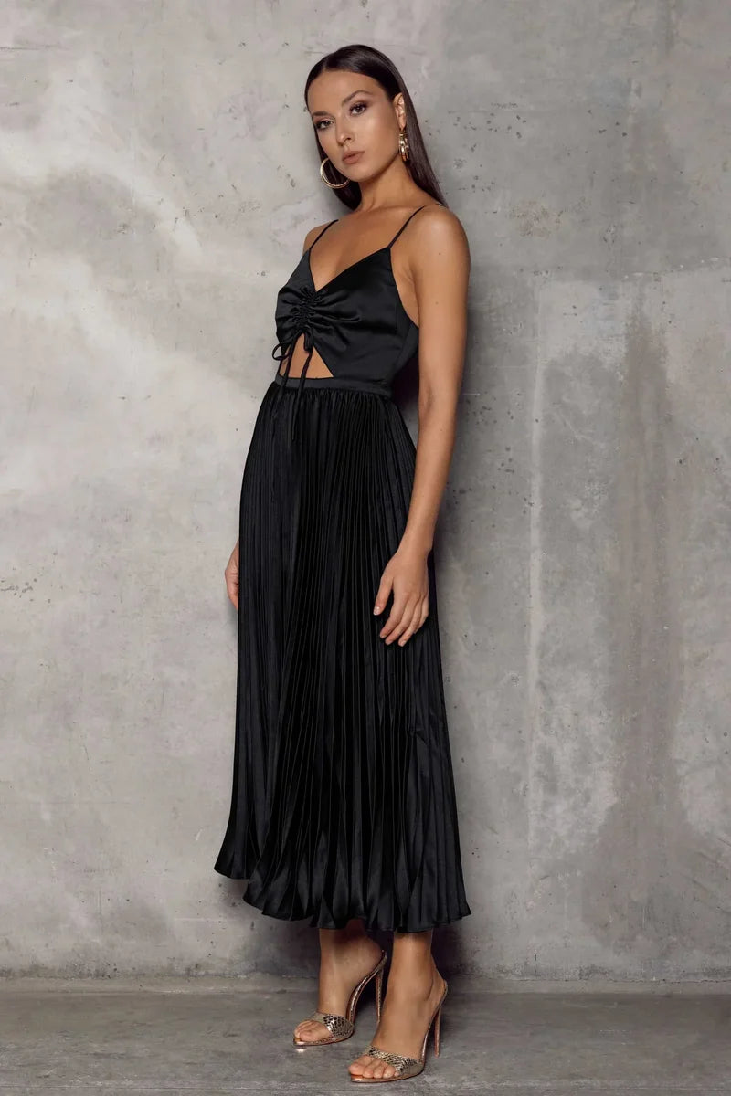 Bianca Dress - Black - JAUS