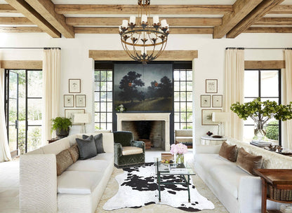Black and White Cowhide Rug #B9553