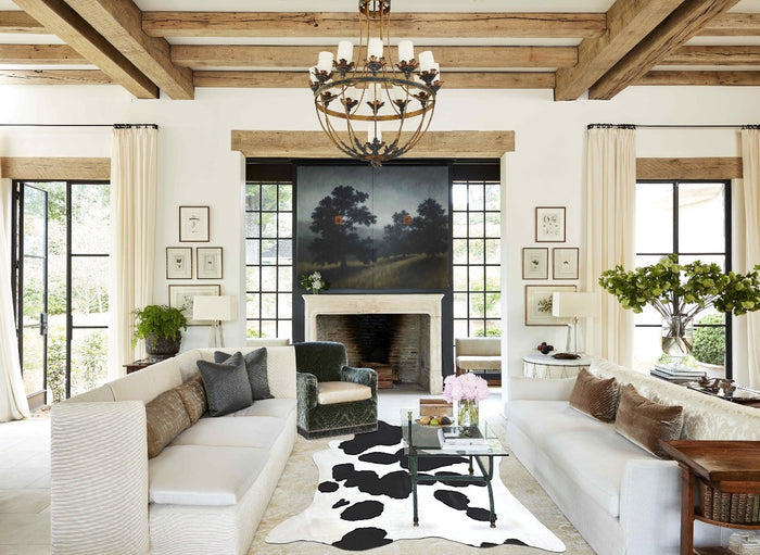 Black and White Cowhide Rug #B7992