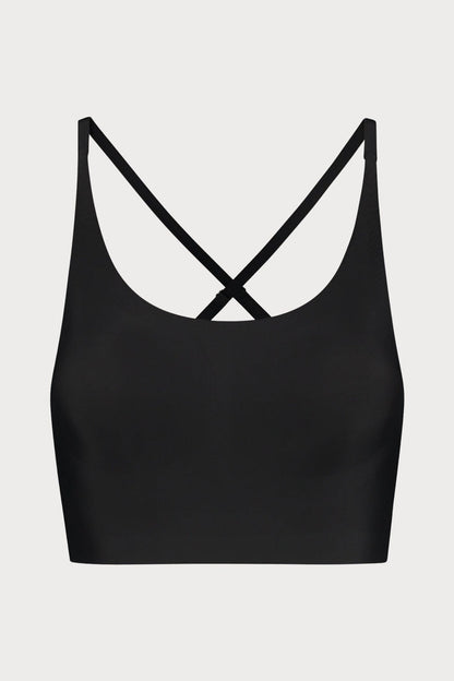 Black Round Neck Bra