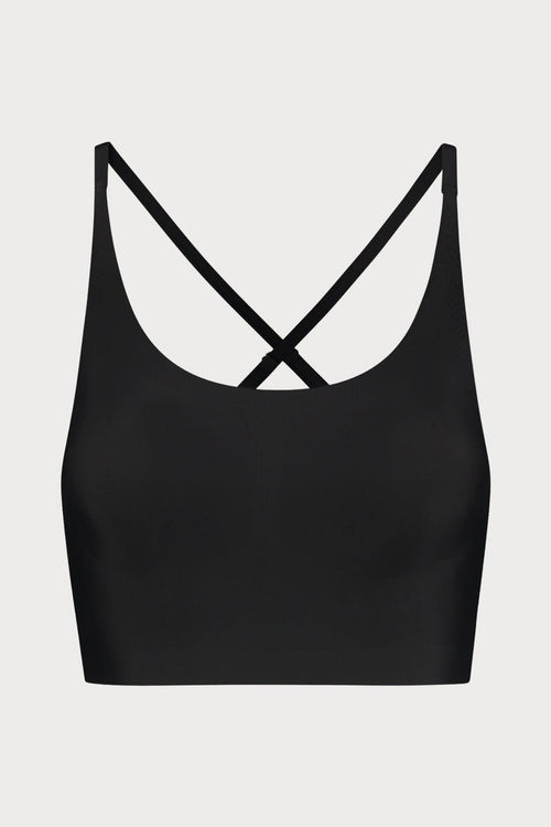 Black Round Neck Bra