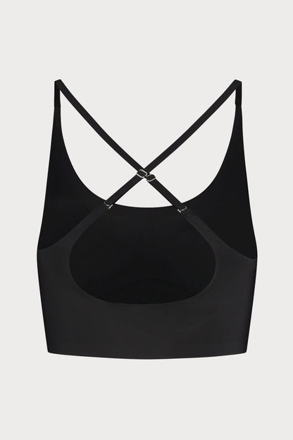 Black Round Neck Bra