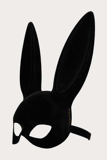 Maison Close Black Velvet Bunny Mask with Tail - Naughty Knickers