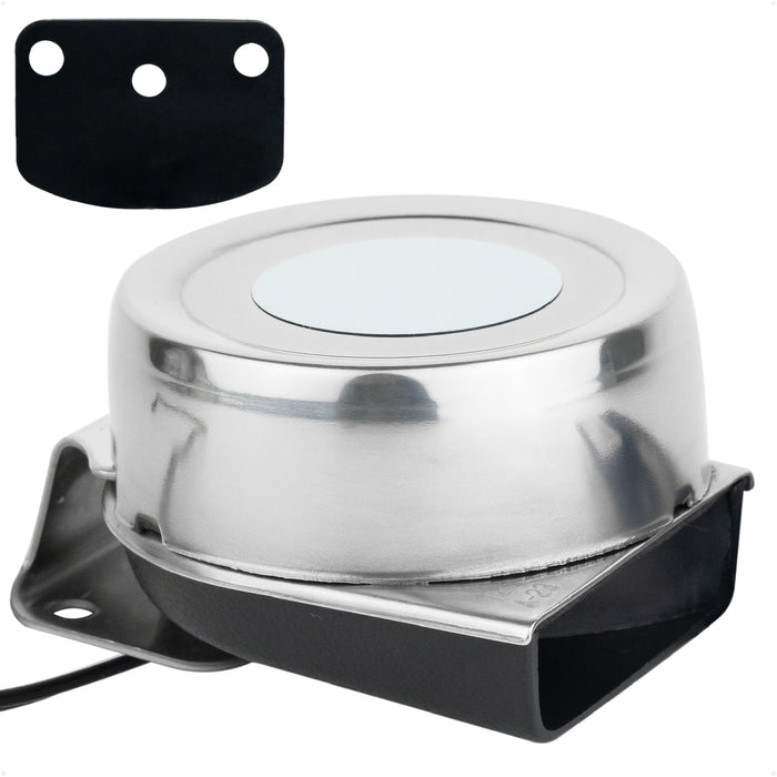 Boat Horn, 120 dB, Stainless Steel Cover, 12V - FO600 - Five Oceans