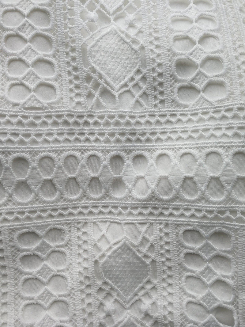 Boho High Low Dress - White - SHOPJAUS - JAUS