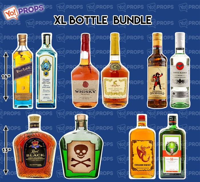 Bottle Bundle of 5 - FLAT SIGNS